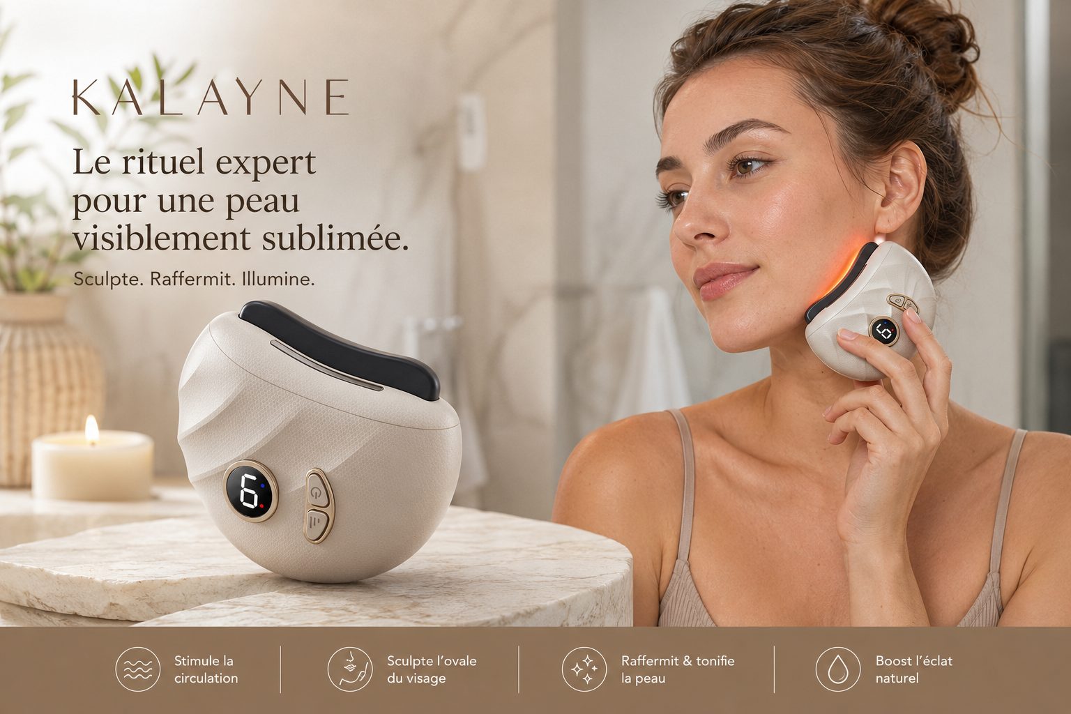 La Gua Sha Électrique Kalayne — packshot